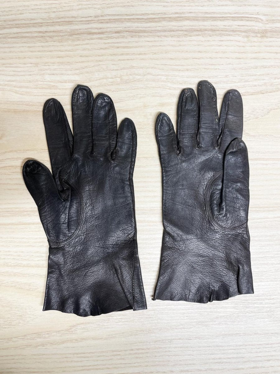 vintage kid goatskin leather gloves | unlined - good market thrift store