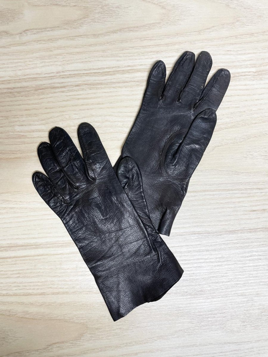 vintage kid goatskin leather gloves | unlined - good market thrift store