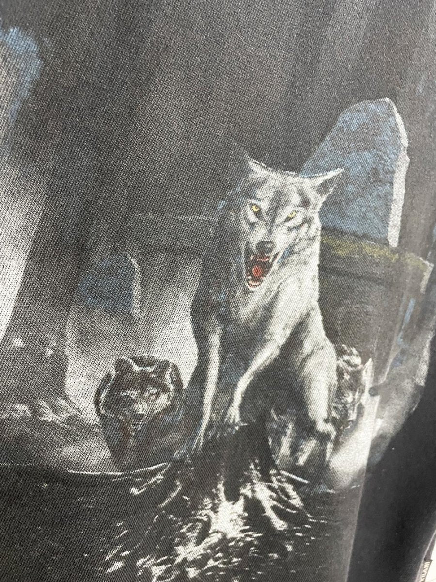 vintage kilani printed wolf heavy weight sleeveless top | crosstrainer xrnr apparel - good market thrift store