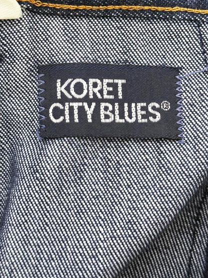 vintage koret city blues denim wrap knee - length skirt - good market thrift store