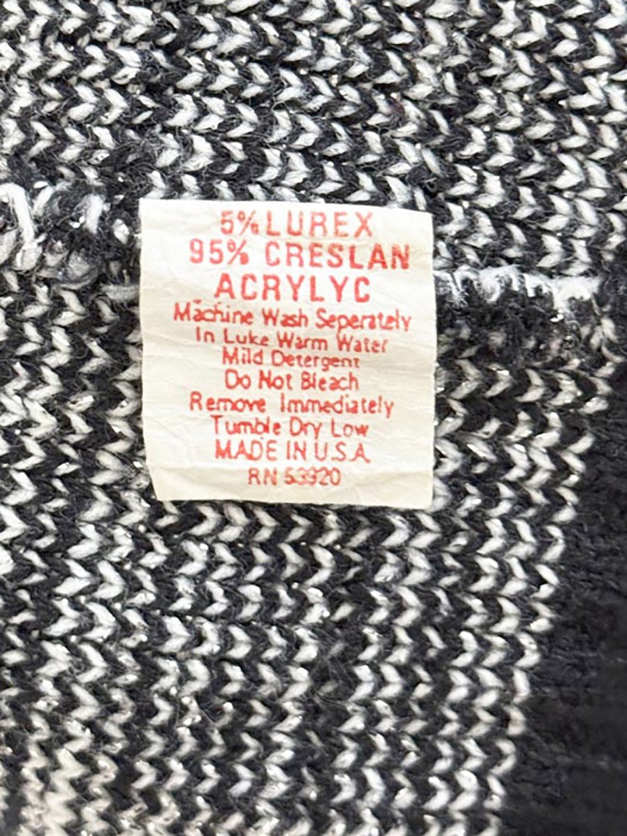 vintage la vista music + dance metallic knit sweater | made in USA - good market thrift store