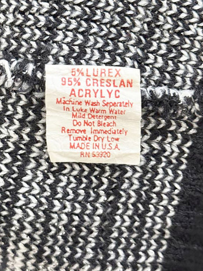 vintage la vista music + dance metallic knit sweater | made in USA - good market thrift store