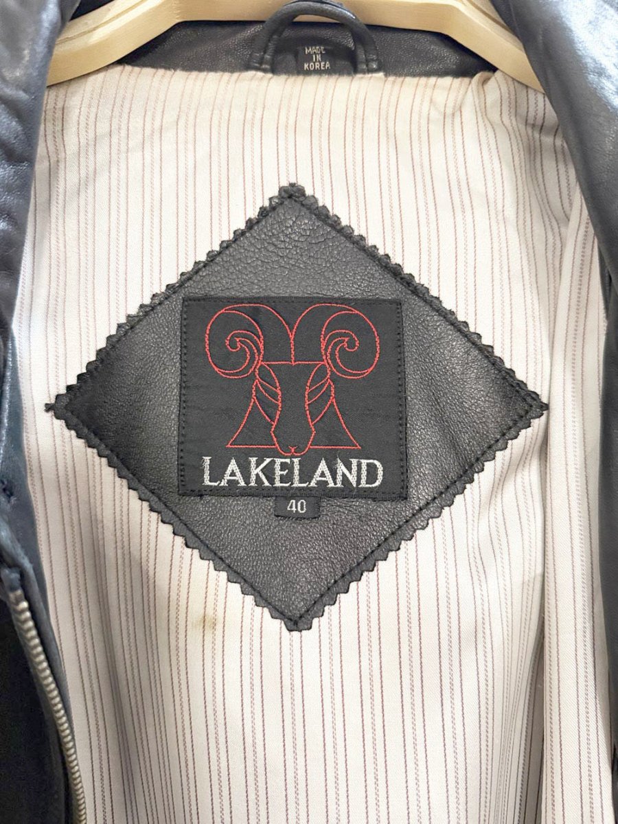 vintage lakeland soft leather snap button bomber jacket - good market thrift store