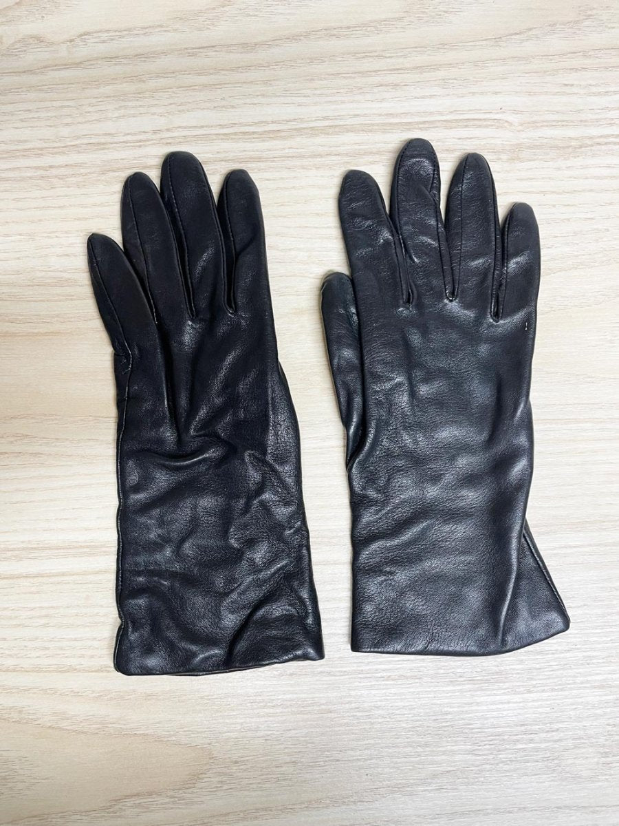 vintage lambskin leather gloves | cashmere lining - good market thrift store