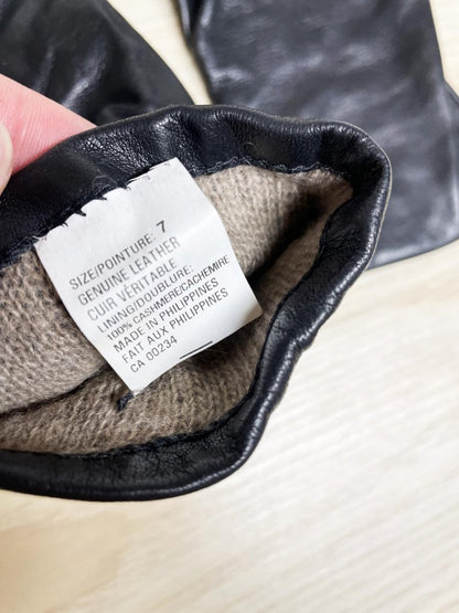 vintage lambskin leather gloves | cashmere lining - good market thrift store