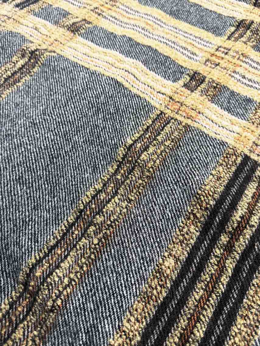 vintage lancioni 1973 wool - blend plaid woven scarf | made in Italy - good market thrift store