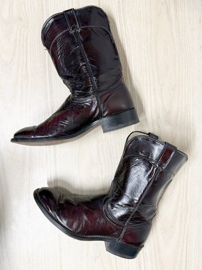 vintage laredo leather man - made cowboy boots | made in USA - good market thrift store