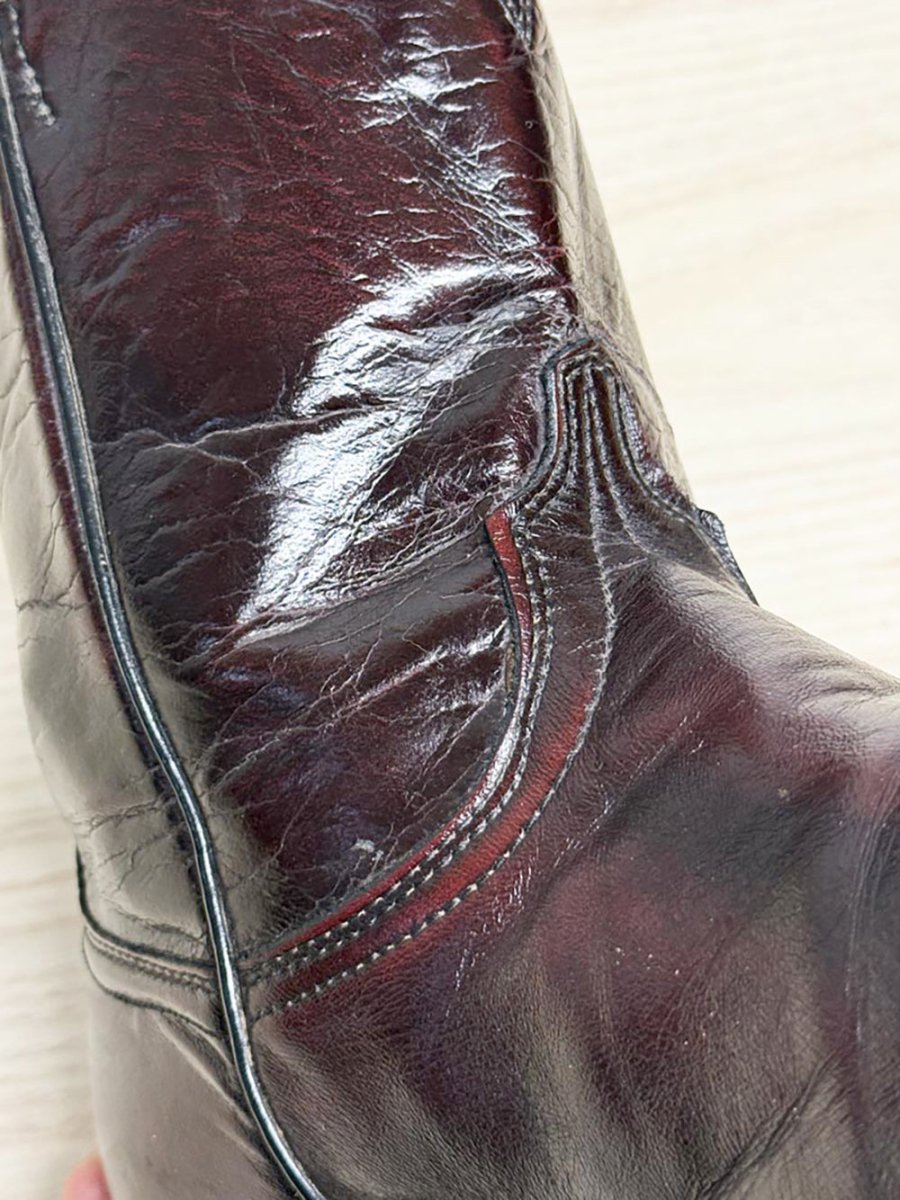 vintage laredo leather man - made cowboy boots | made in USA - good market thrift store
