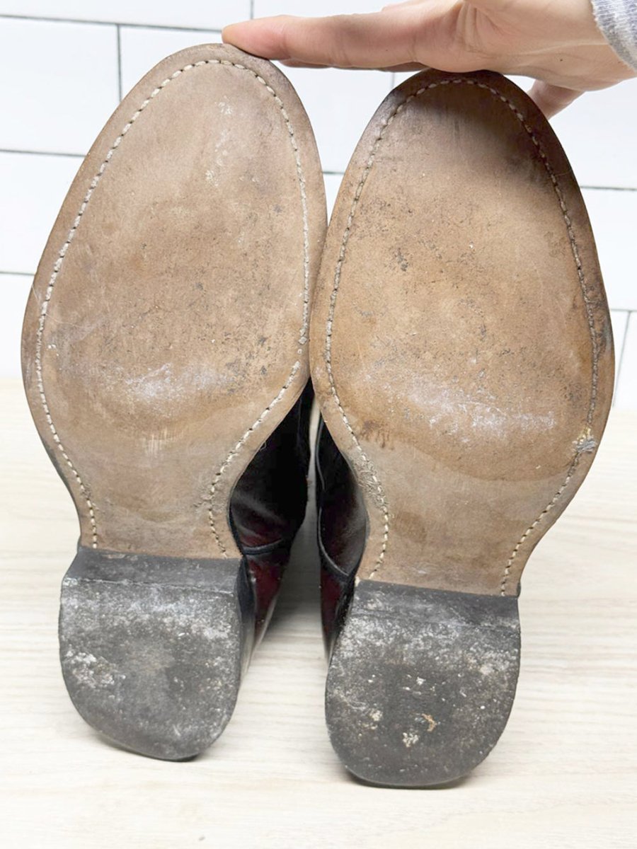 vintage laredo leather man - made cowboy boots | made in USA - good market thrift store