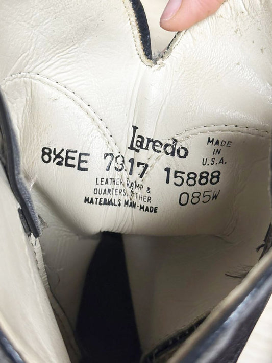 vintage laredo leather man - made cowboy boots | made in USA - good market thrift store