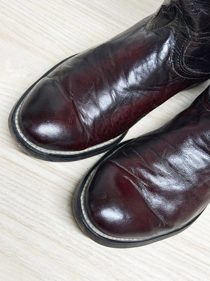 vintage laredo leather man - made cowboy boots | made in USA - good market thrift store