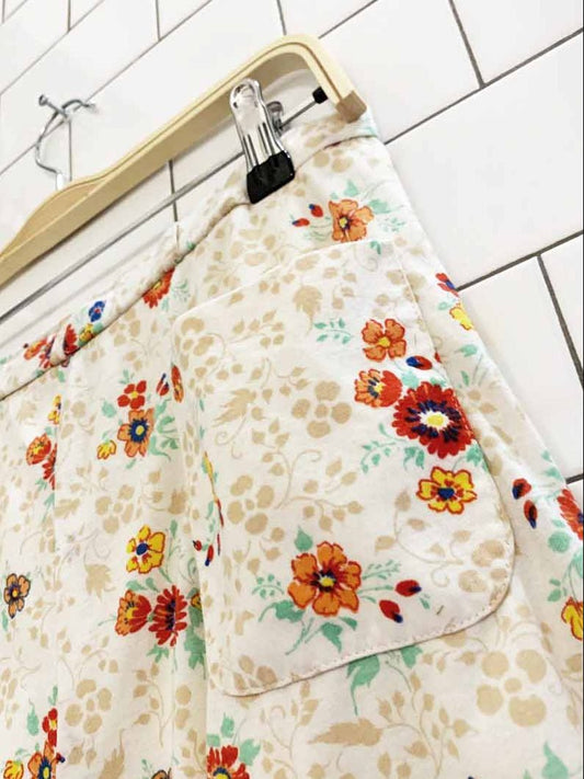 vintage laura baugh floral lined shorts | CPS - good market thrift store