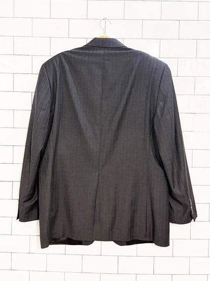 vintage lauren ralph lauren 100% wool pinstripe blazer | made in Canada - good market thrift store