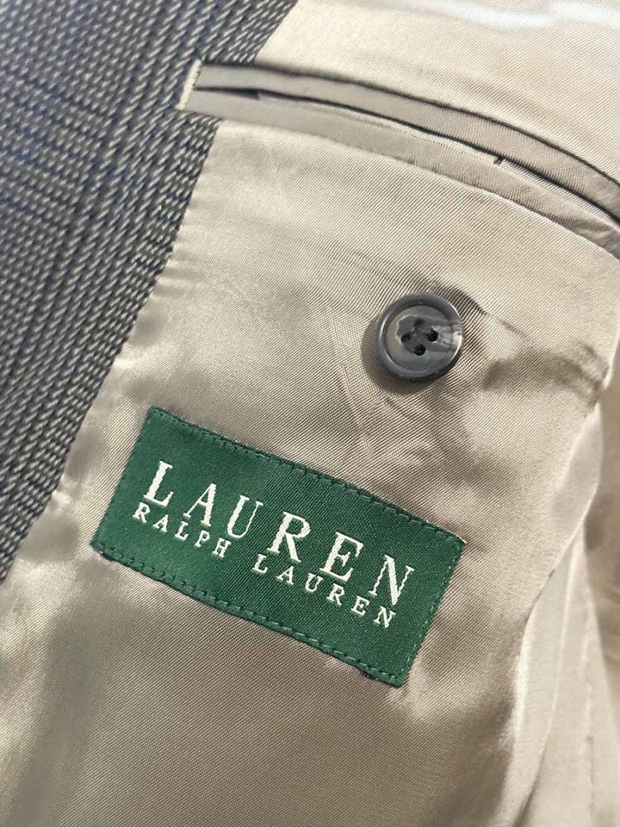 vintage lauren ralph lauren 100% wool plaid blazer - good market thrift store