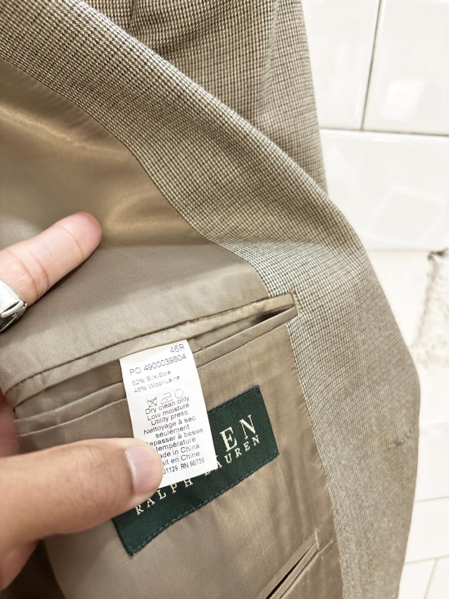 vintage lauren RL silk - wool blazer | ralph lauren - good market thrift store