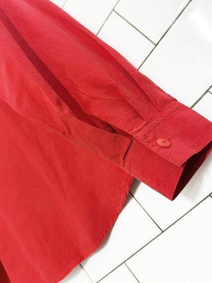 vintage LD&CO 100% silk double pocket blouse - good market thrift store