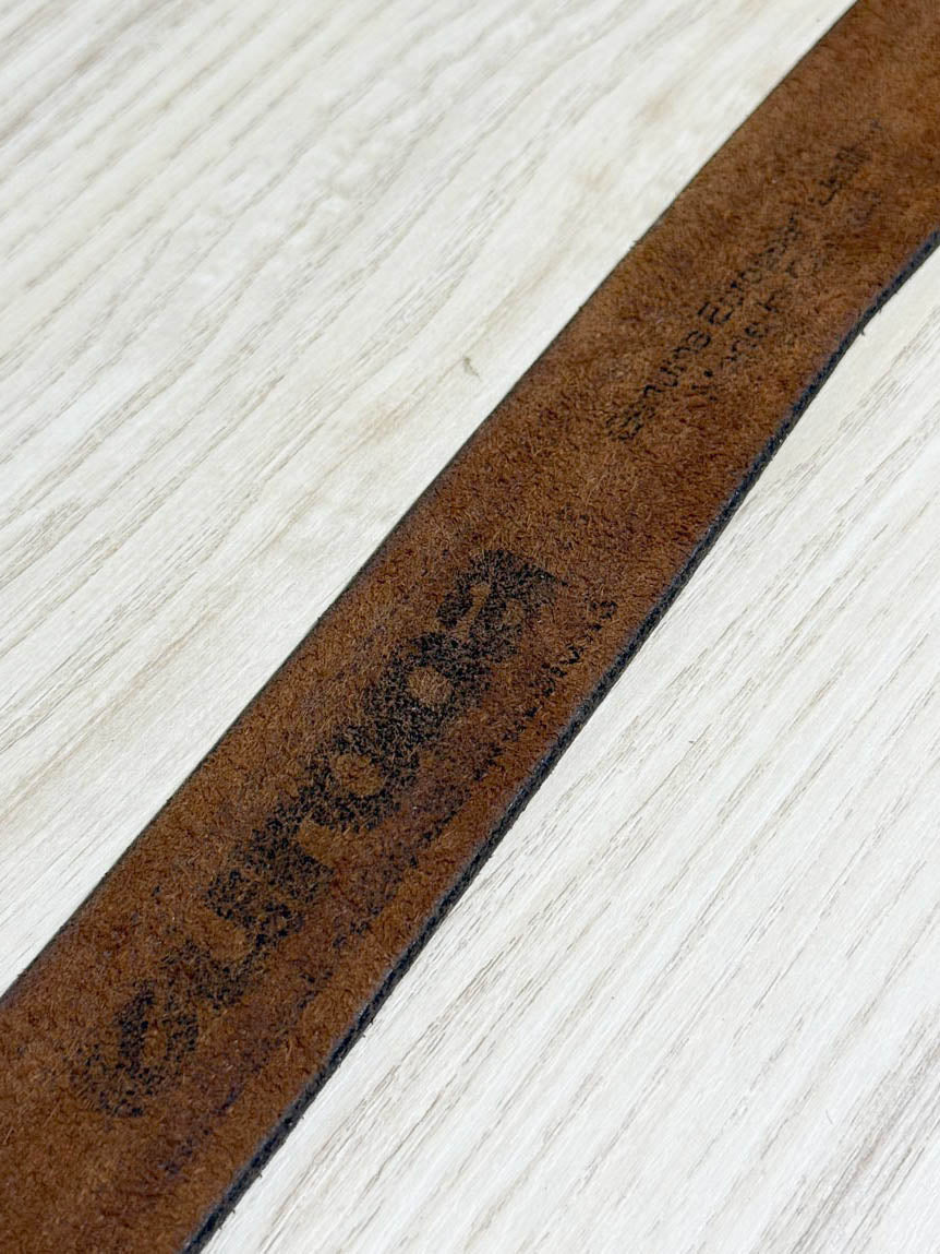 vintage leather embossed belt | made in Canada - good market thrift store