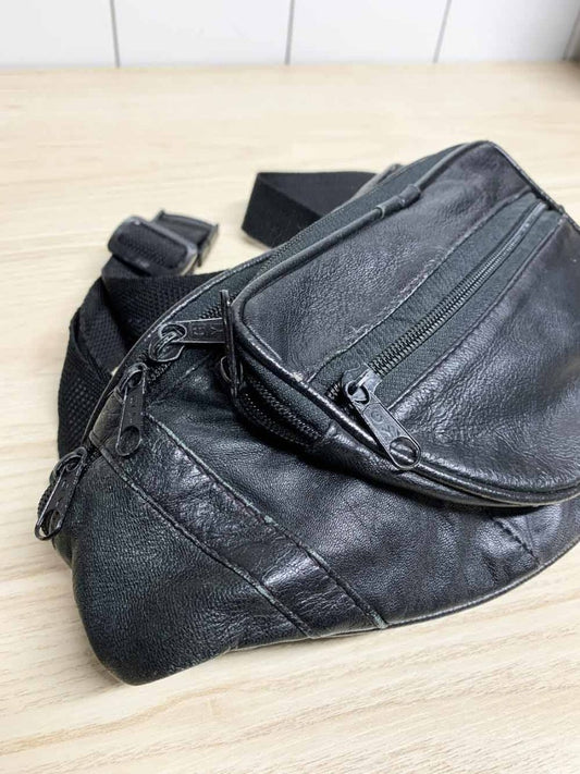 vintage leather patchwork belt bag - good market thrift store