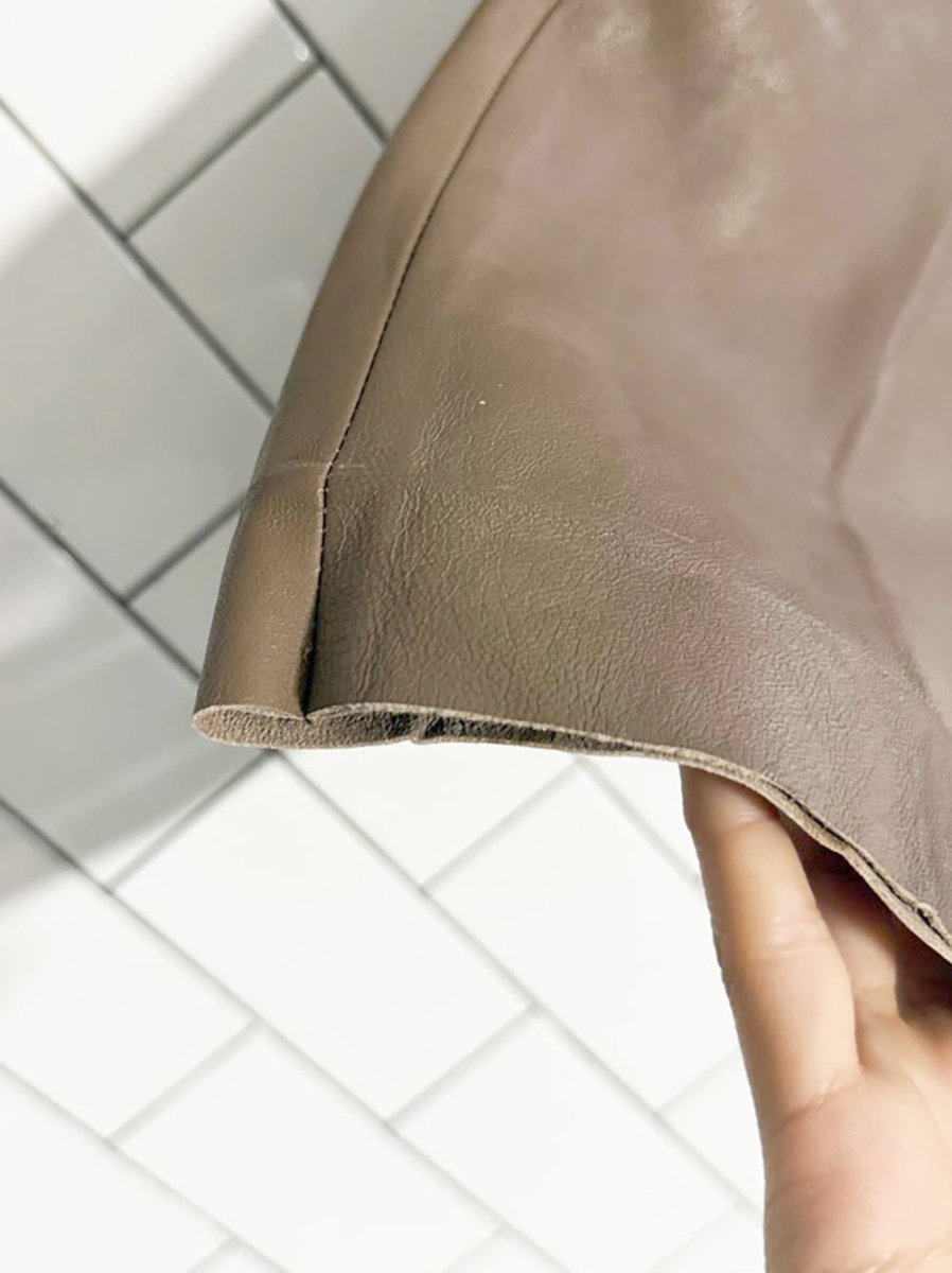 vintage leather pleated high waisted tapered pants - good market thrift store