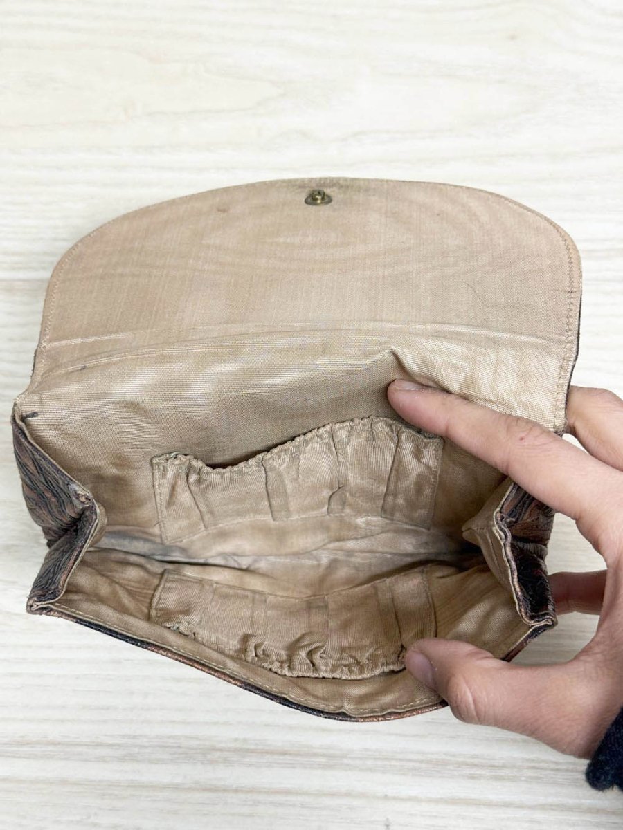 vintage leather tooled belt bag | made in Italy - good market thrift store