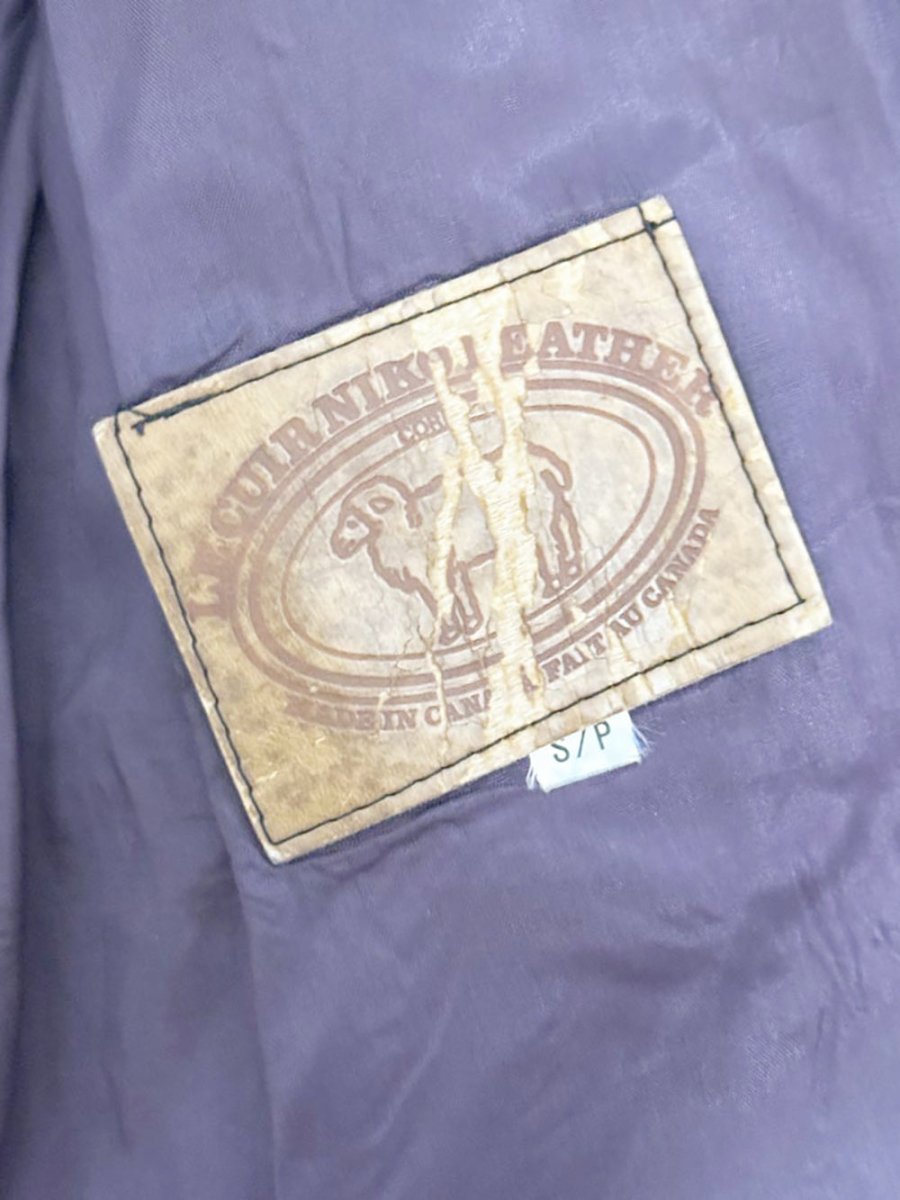 vintage lecuir niko textured lambskin leather cinch waist jacket | made in Canada - good market thrift store