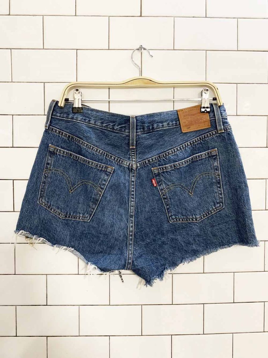 vintage levi's 501 cut off tie up shorts - good market thrift store