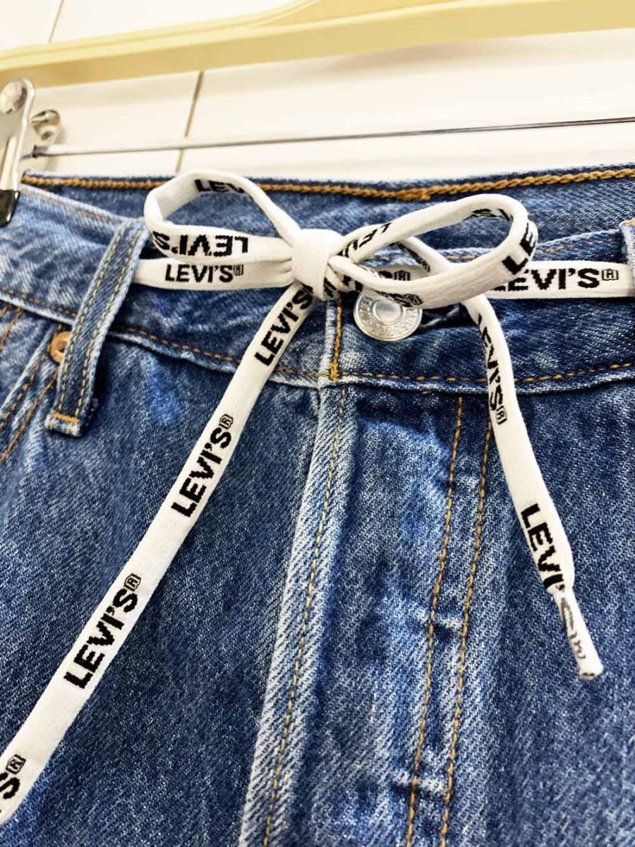 vintage levi's 501 cut off tie up shorts - good market thrift store