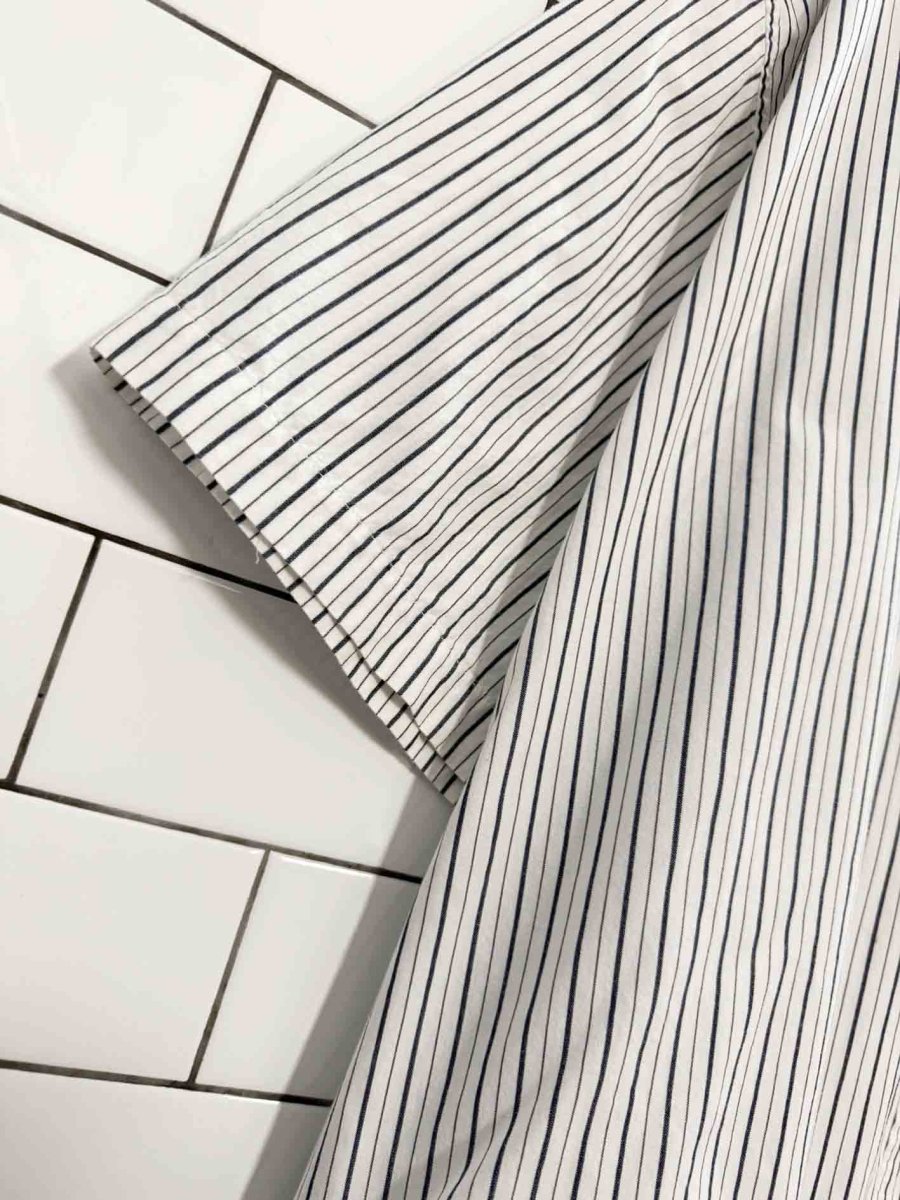 vintage levi's orange tab striped short sleeve shirt - good market thrift store