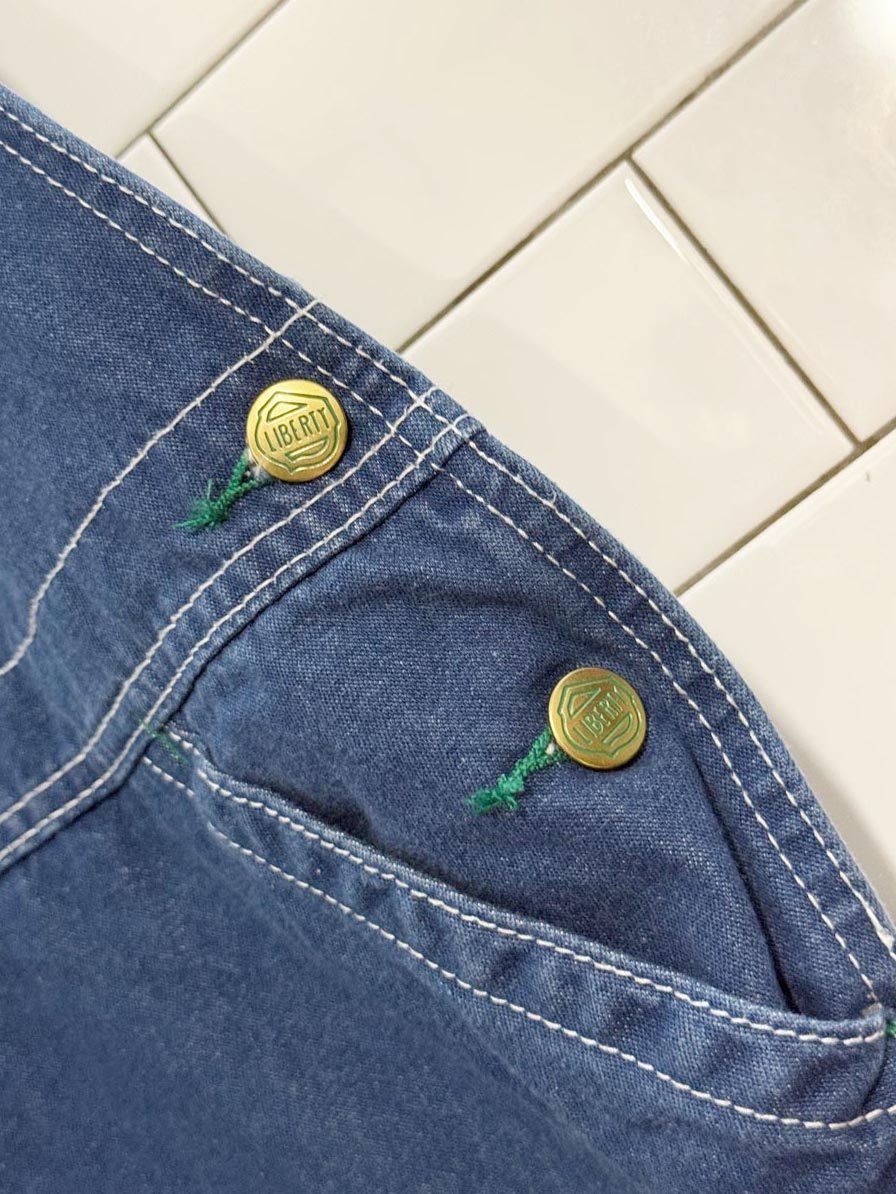 vintage liberty denim overalls - good market thrift store