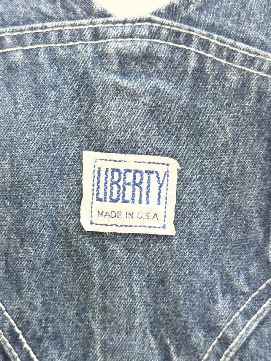 vintage liberty distressed denim overalls | made in USA - good market thrift store