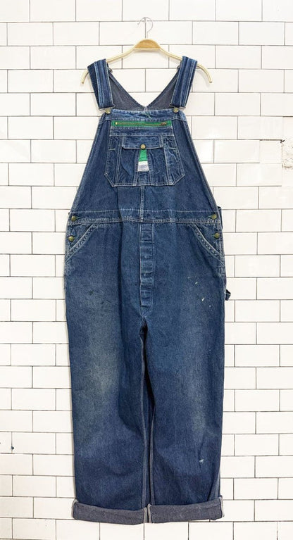 vintage liberty distressed denim overalls | made in USA - good market thrift store