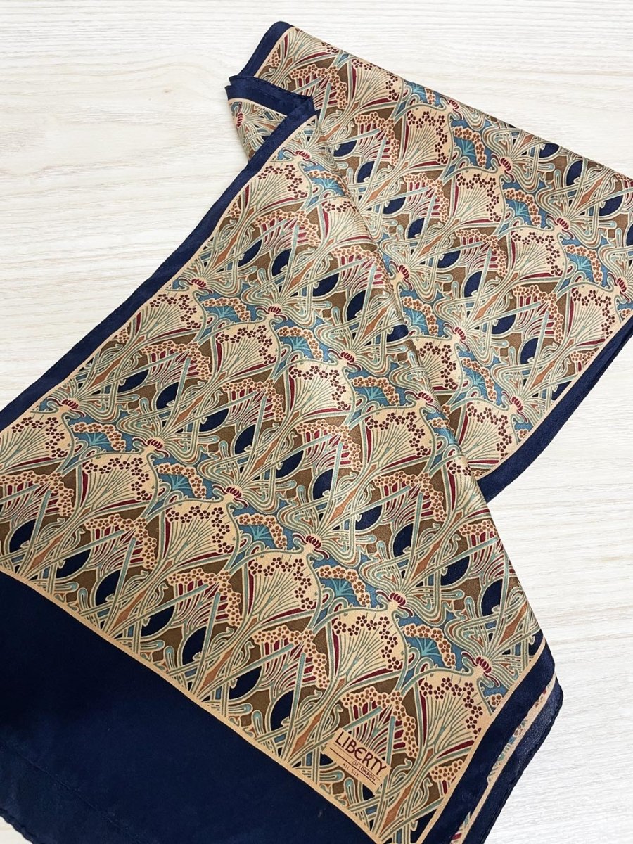 vintage liberty of london 100% silk scarf - good market thrift store