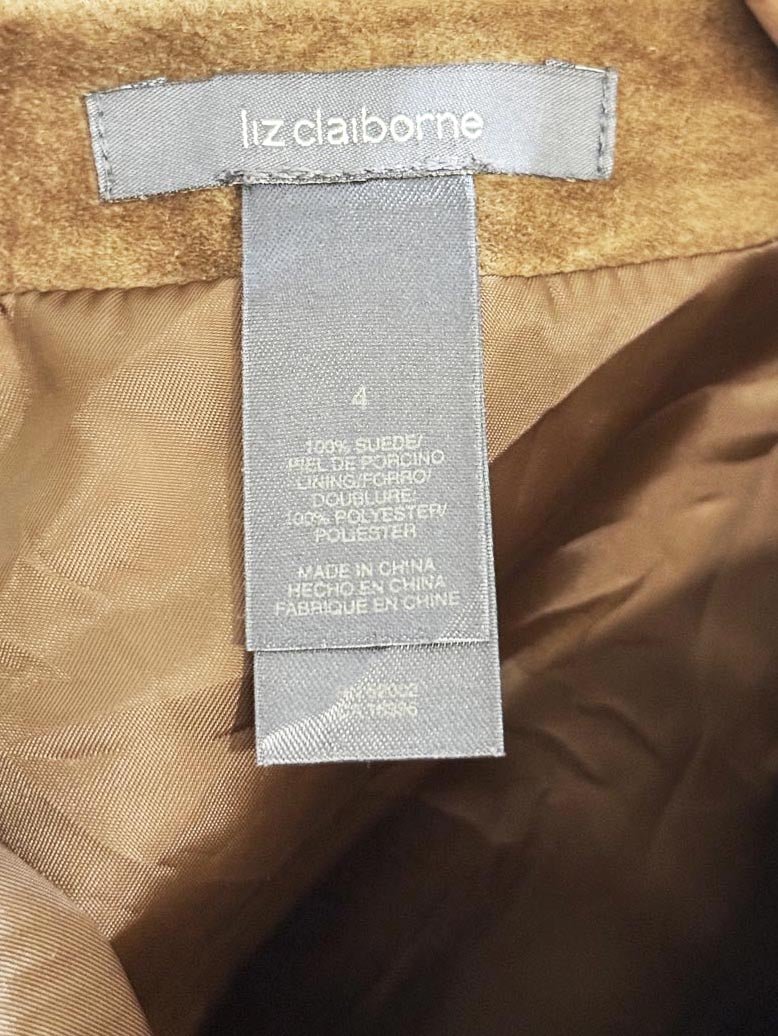 vintage liz claiborne suede diamond knee - length skirt | leather - good market thrift store