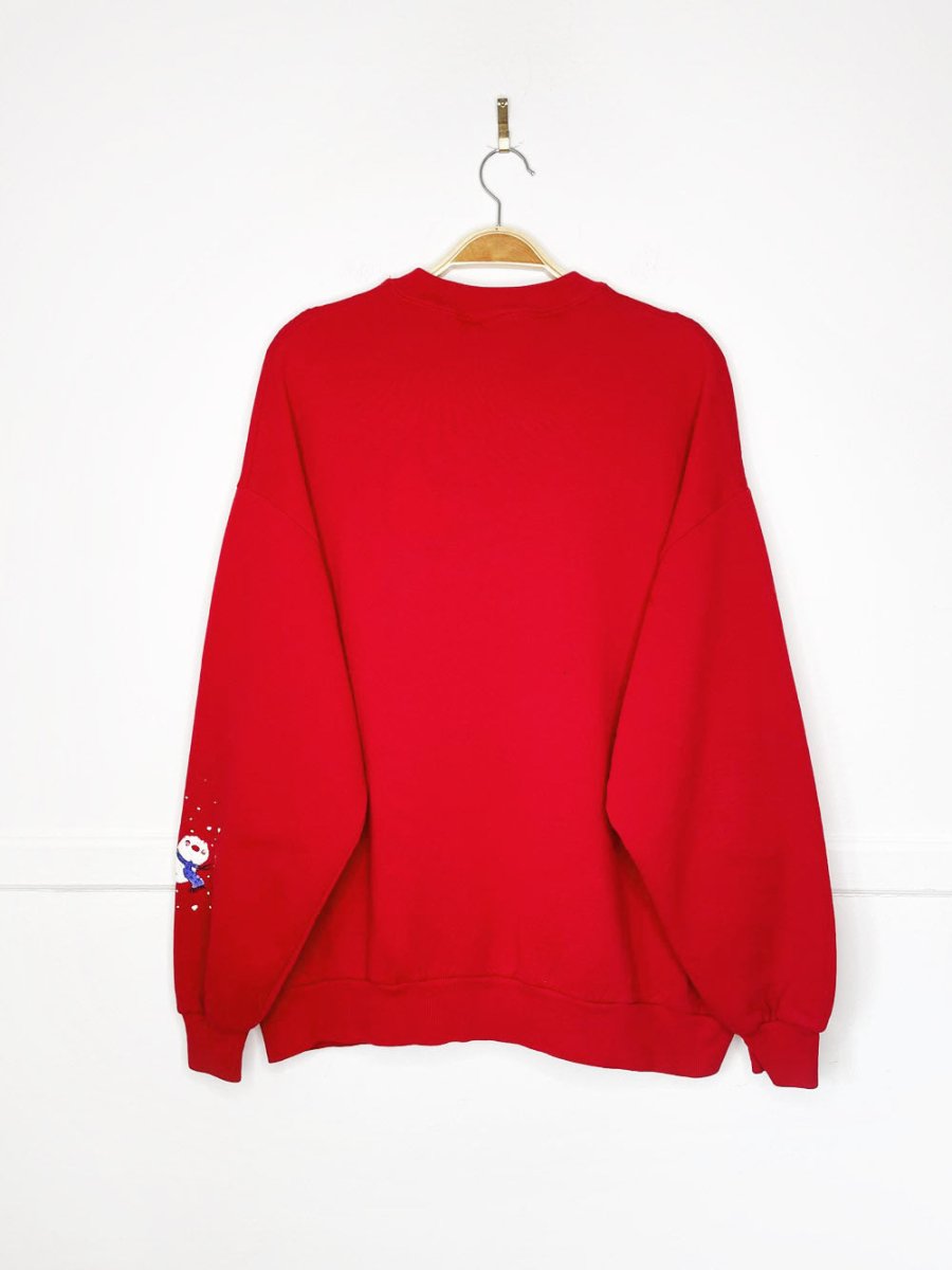 vintage logotel dancing snowmen graphic sweatshirt | made in USA - good market thrift store