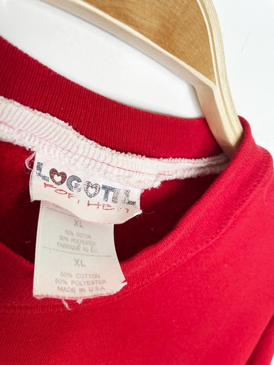 vintage logotel dancing snowmen graphic sweatshirt | made in USA - good market thrift store