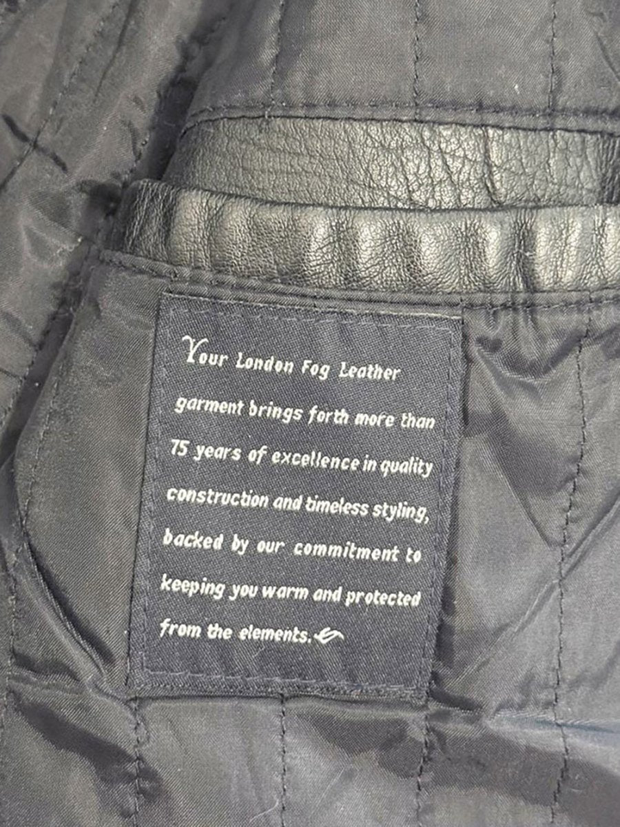 vintage london fog soft leather bomber jacket - good market thrift store