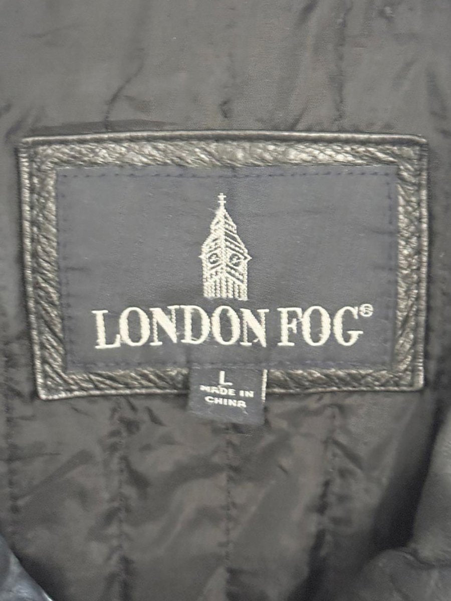 vintage london fog soft leather bomber jacket - good market thrift store