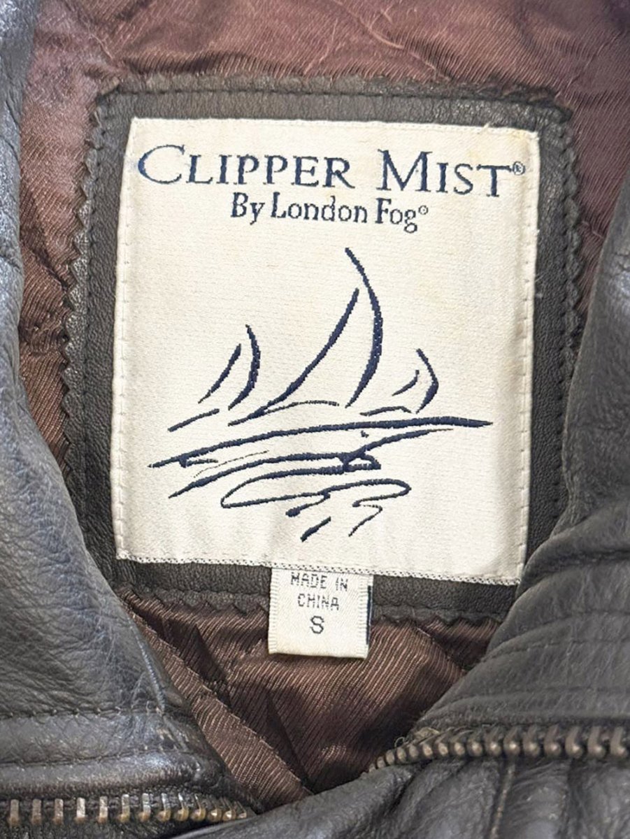 vintage london fog soft leather bomber jacket | clipper mist - good market thrift store
