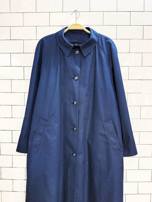 vintage london fog wool - blend removable lining minimal trench coat | eaton - good market thrift store