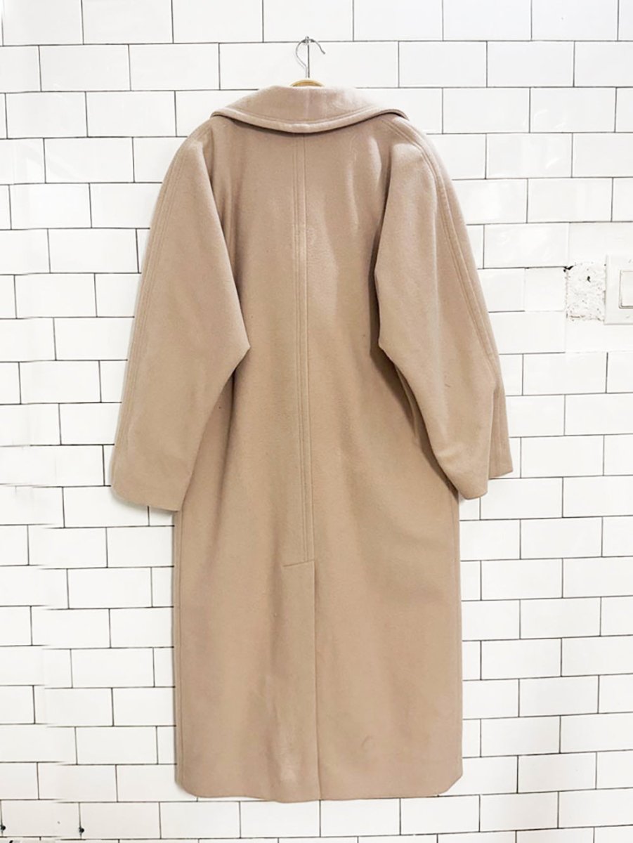 vintage london fog wool - cashmere double breasted coat - good market thrift store