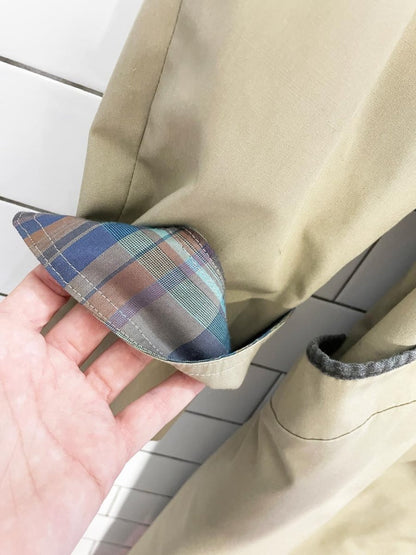 vintage luba paris classic belted trench coat | made in Canada - good market thrift store