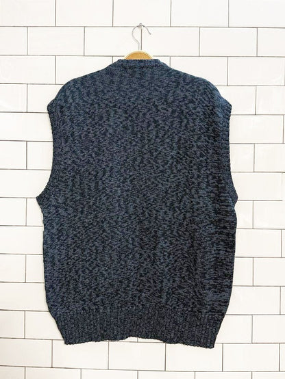 vintage lumiēre abstract knit sweater vest - good market thrift store