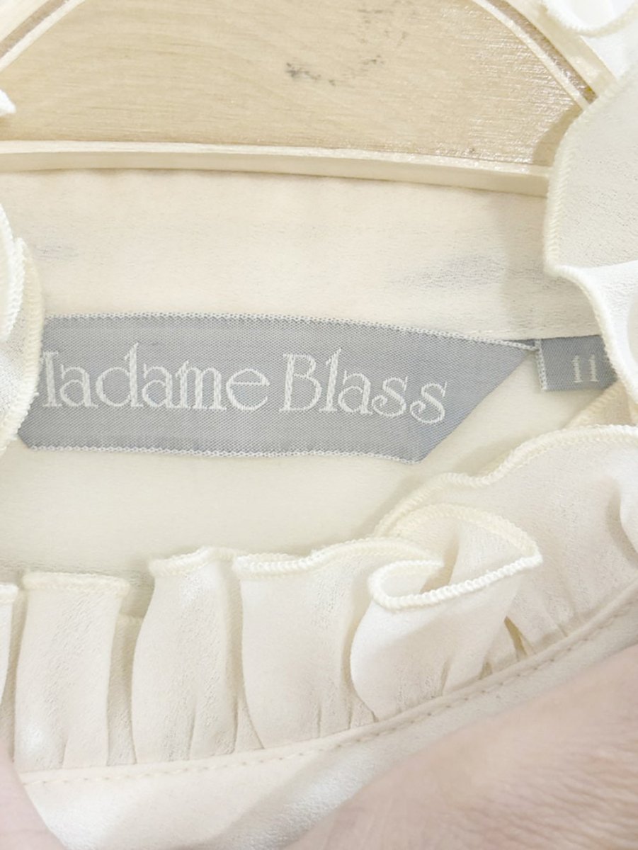 vintage madam blass ruffled jabot collar blouse - good market thrift store