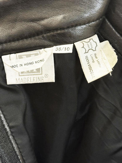 vintage madeleine butter leather deep pocket mini skirt - good market thrift store