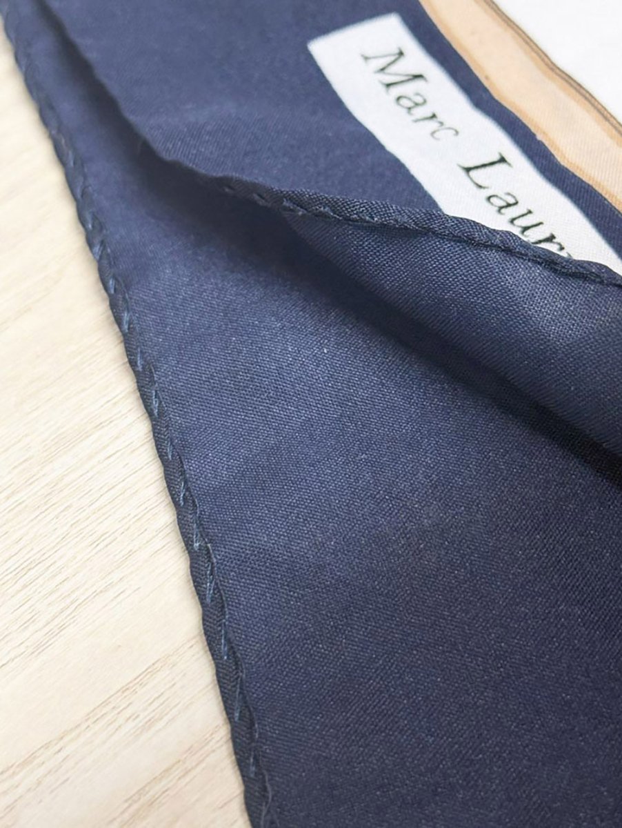 vintage marc laury paris saddle square scarf | hand - rolled edge - good market thrift store