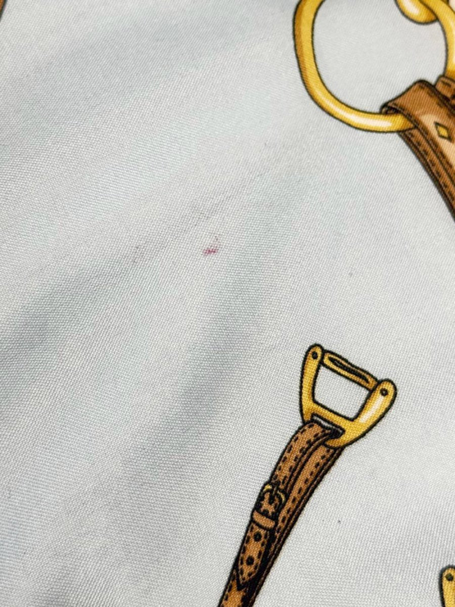 vintage marc laury paris saddle square scarf | hand - rolled edge - good market thrift store