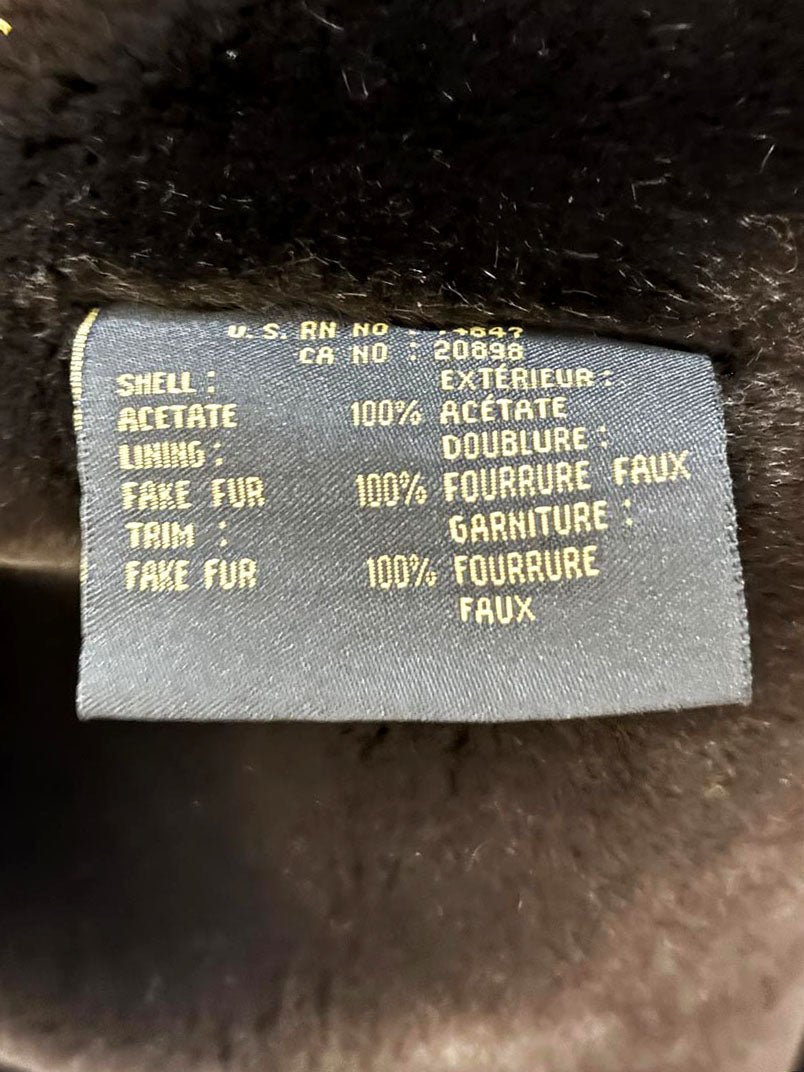 vintage marc new york faux fur collar butter leather coat | zip out lining - good market thrift store