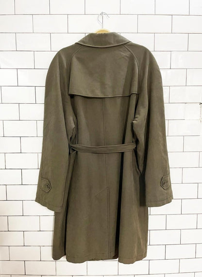 vintage marcona soft touch belted short trench coat - good market thrift store