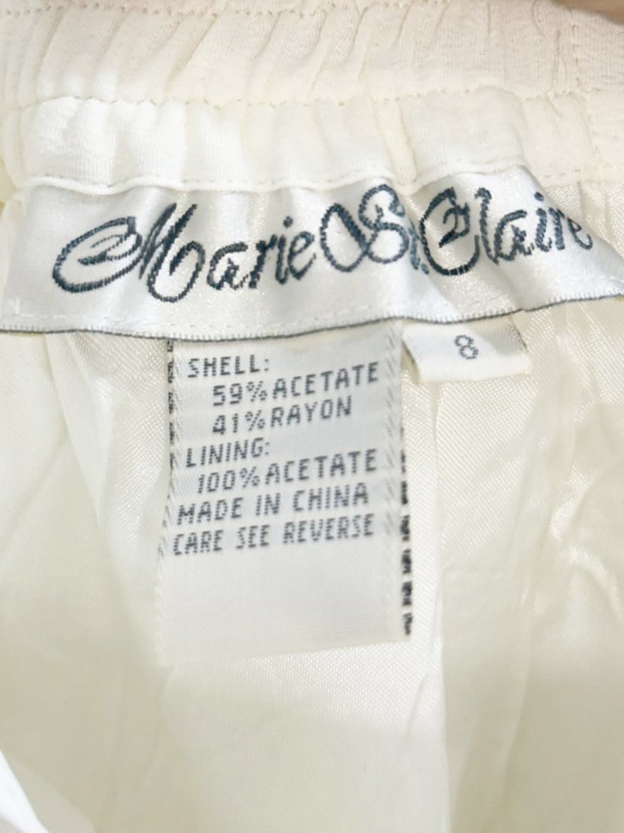 vintage marie st. claire drop waist pleated midi skirt - good market thrift store