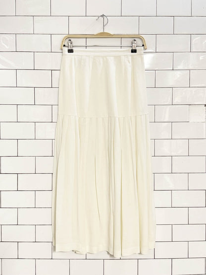vintage marie st. claire drop waist pleated midi skirt - good market thrift store